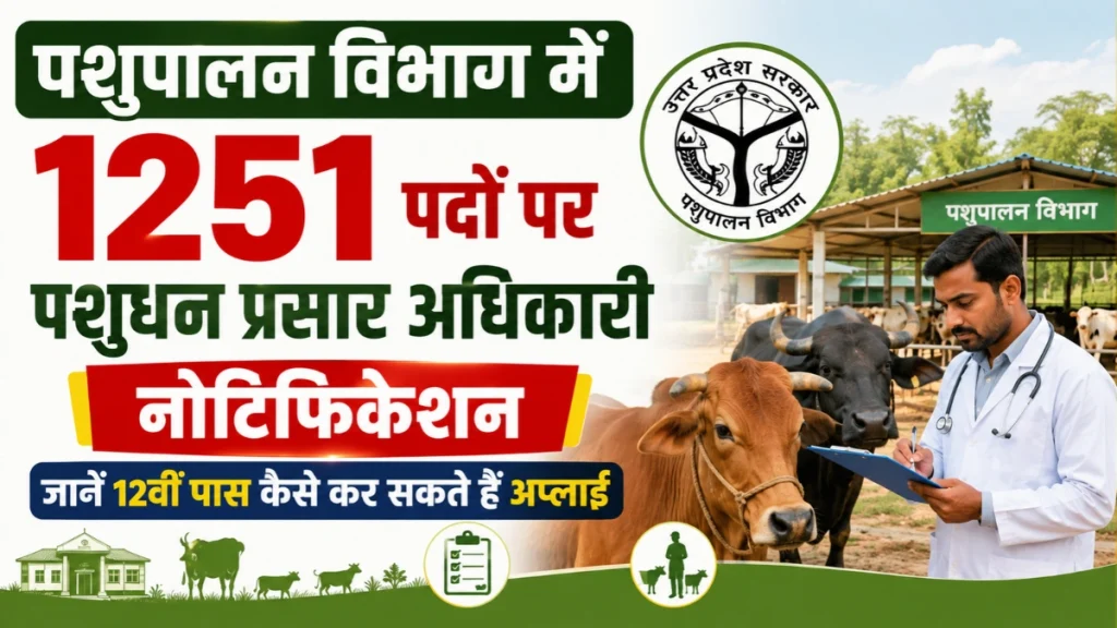 UP Pashupalan Vibhag Recruitment 2026