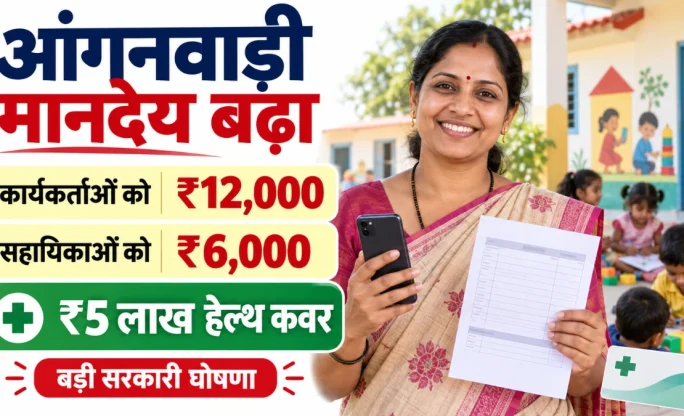Anganwadi Honorarium 2026: कार्यकर्ताओं को ₹12,000 और 5 लाख का हेल्थ कवर