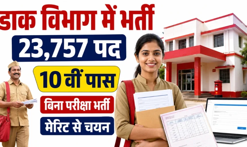GDS Notification 2026: 23,757 पदों पर भर्ती, 10वीं पास के लिए मौका, बिना परीक्षा मेरिट से चयन