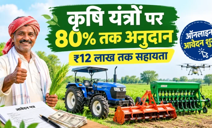 Krishi Yantrikaran Yojana 2026-27: कृषि यंत्रों पर 80% तक अनुदान, किसानों के लिए पूरी जानकारी