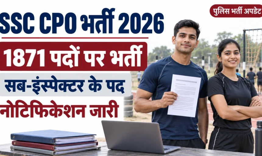 SSC CPO 2026: 1871 पदों पर सब-इंस्पेक्टर भर्ती