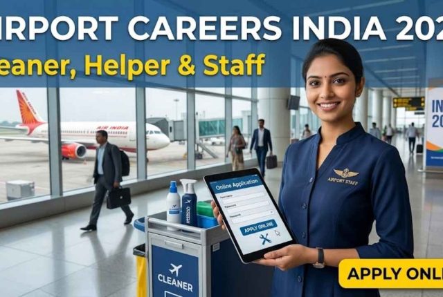 Airport Careers India 2026 – Cleaner, Helper & Staff Apply Online