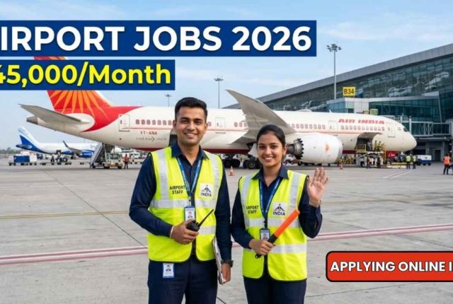 Airport Ground Staff Jobs India 2026 – Salary Up to ₹45,000/Month