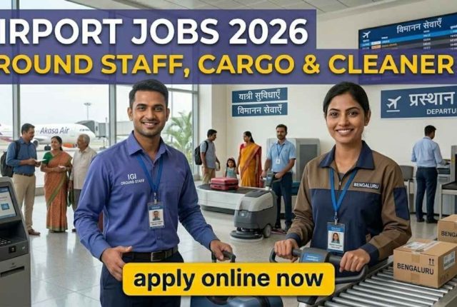 Airport Jobs 2026 – Ground Staff, Cargo & Cleaner Apply Online