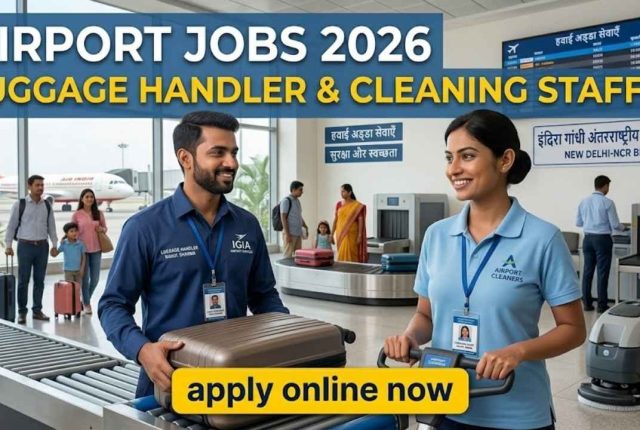 Airport Jobs 2026 – Luggage Handler & Cleaning Staff Apply Online