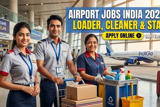 Airport Jobs India 2026 – Loader, Cleaner & Staff Apply Online