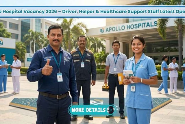 Apollo Hospital Vacancy 2026 – Driver, Helper & Healthcare Support Staff Latest Openings