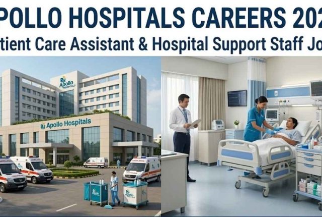 Apollo Hospitals Careers 2026 – Patient Care Assistant & Hospital Support Staff Jobs Apply Online