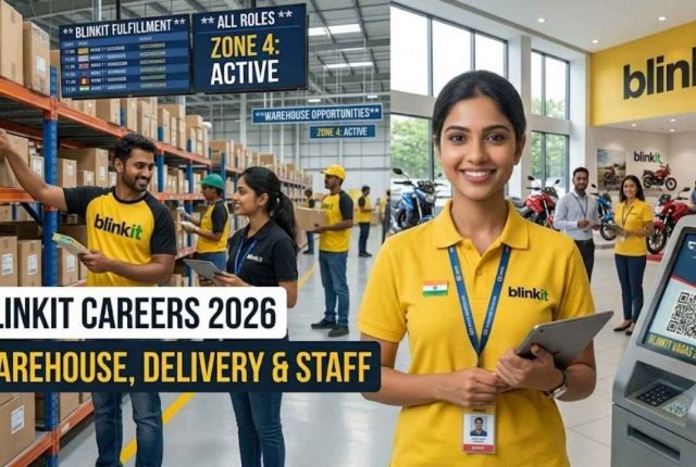 Blinkit Careers 2026 – Warehouse Associate, Delivery Partner & Job Roles | Salary, Benefits & Eligibility