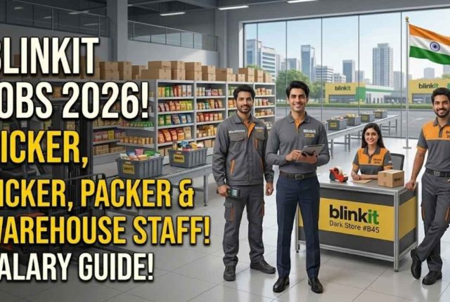 Blinkit Jobs 2026 – Picker, Packer & Warehouse Staff Salary Up to ₹32,000/Month & How to Apply