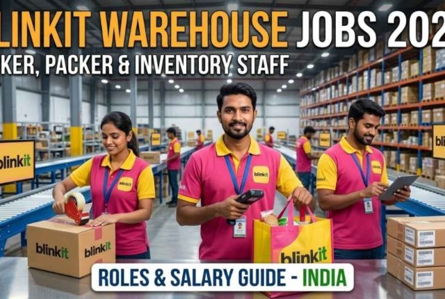 Blinkit Warehouse Jobs 2026 – Picker, Packer & Inventory Staff Roles & Salary Guide