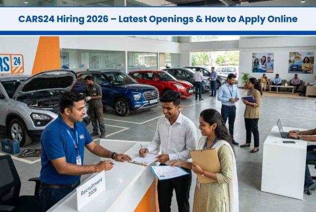 CARS24 Hiring 2026 – Latest Openings & How to Apply Online