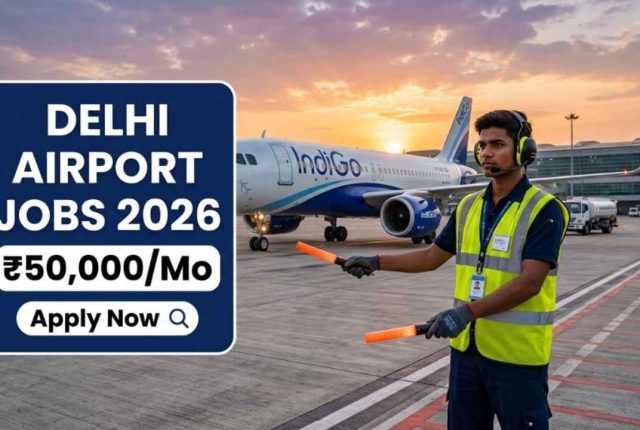 Delhi Airport Jobs 2026 – Salary Up to ₹50,000/Month | Ground Staff, Driver & Cargo Hiring
