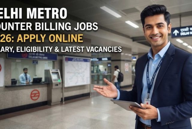 Delhi Metro Counter Billing Jobs 2026: Apply Online | Salary, Eligibility & Latest Vacancies