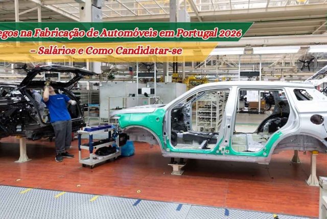 Empregos na Fabricação de Automóveis em Portugal 2026 – Salários e Como Candidatar-se