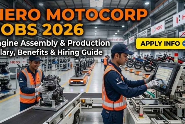 Hero MotoCorp Factory Jobs 2026 – Engine Assembly & Production Hiring