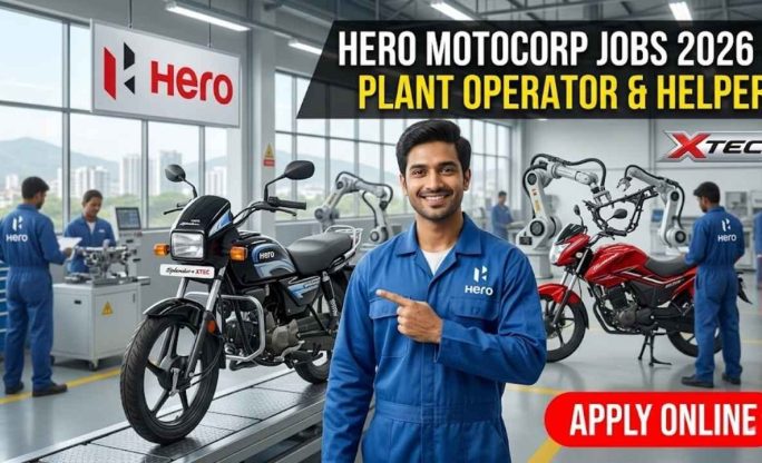 Hero MotoCorp Jobs 2026 – Plant Operator & Helper Apply Online