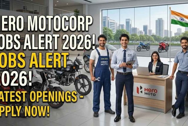 Hero MotoCorp Jobs Alert 2026 – Submit Your Application for Latest Openings