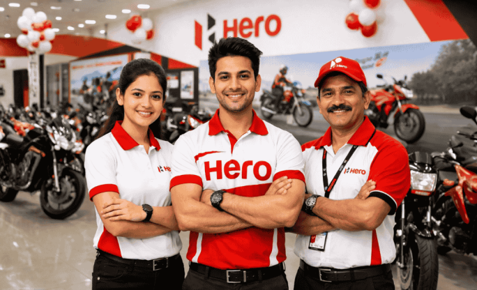 Hero Motorcycle Showroom Jobs 2026 – Openings for Sales Advisor, Insurance Executive, Delivery & Helper Posts