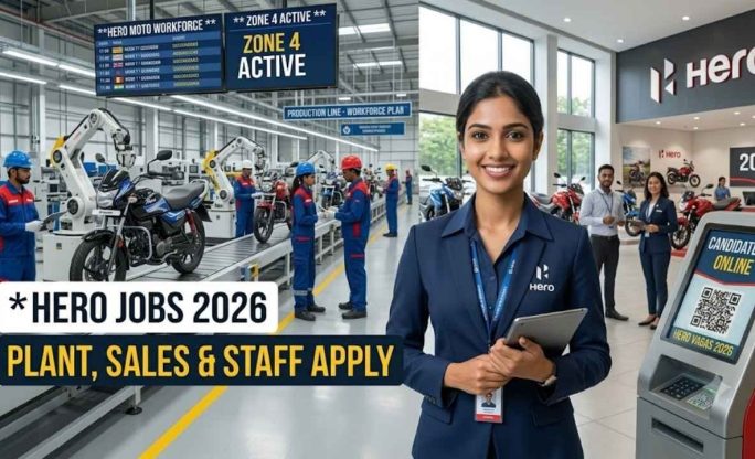 Hero Plant & Showroom Jobs 2026 – Factory Worker, Sales & Staff Apply Online