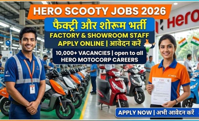 Hero Scooty Jobs 2026 – Factory & Showroom Staff Apply Online