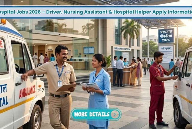 Hospital Jobs 2026 – Driver, Nursing Assistant & Hospital Helper Apply Information