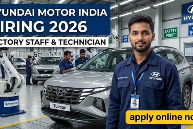 Hyundai Motor India Hiring 2026 – Factory Staff & Technician Apply Online