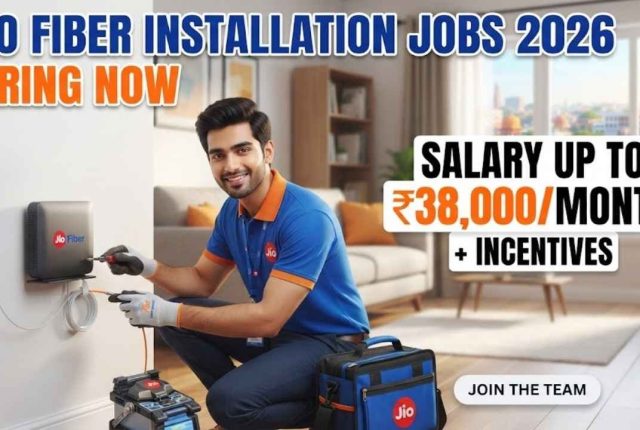 Jio Fiber Installation Jobs 2026: Hiring Now – Salary Up to ₹38,000/Month + Incentives