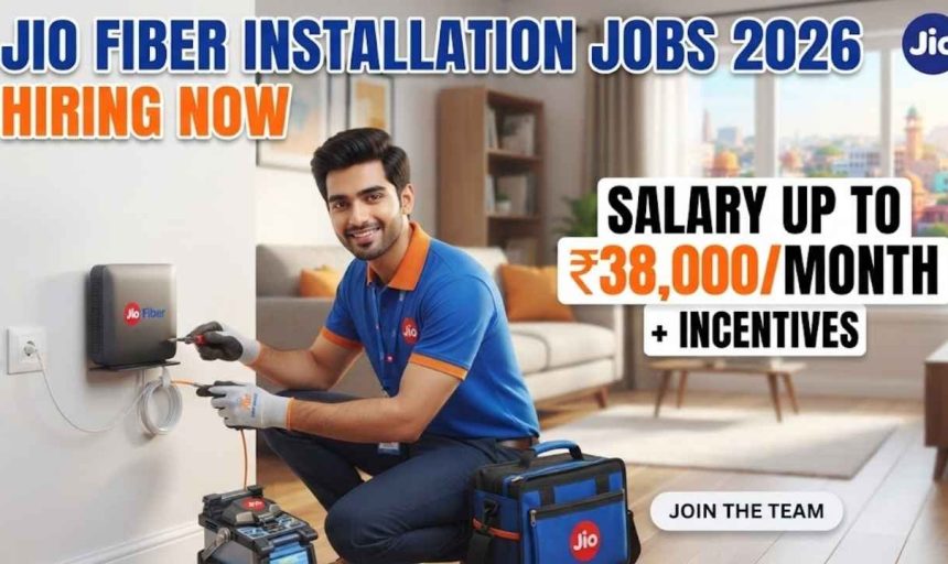 Jio Fiber Installation Jobs 2026: Hiring Now – Salary Up to ₹38,000/Month + Incentives