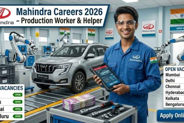 Mahindra Careers 2026 – Production Worker & Helper Apply Online