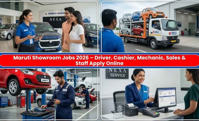 Maruti Showroom Jobs 2026 – Driver, Cashier, Mechanic, Sales & Staff Apply Online