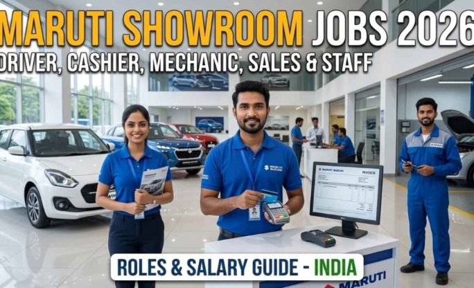 Maruti Showroom Jobs 2026 – Driver, Cashier, Mechanic, Sales & Staff Recruitment