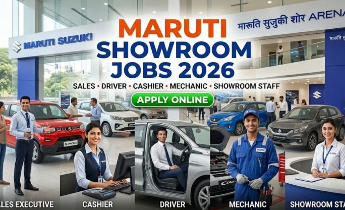 Maruti Showroom Recruitment 2026 – Sales Staff, Driver, Cashier, Cleaner & Mechanic Jobs Apply Online