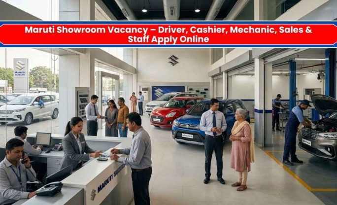 Maruti Showroom Vacancy – Driver, Cashier, Mechanic, Sales & Staff Apply Online