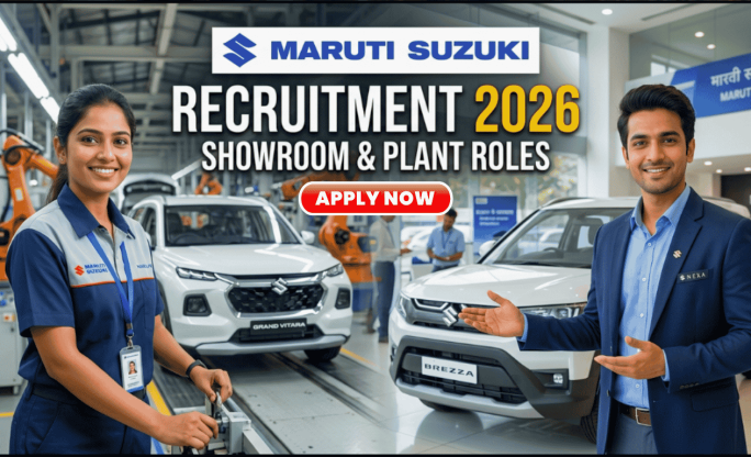 Maruti Suzuki Recruitment 2026 – Showroom & Plant Roles