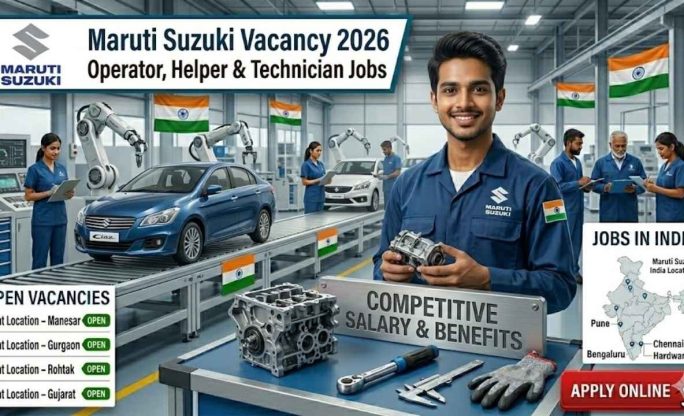 Maruti Suzuki Vacancy 2026 – Operator, Helper & Technician Jobs Apply Online
