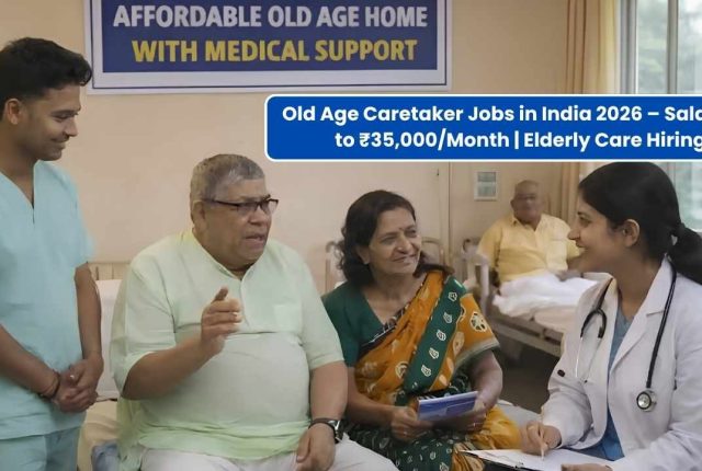 Old Age Caretaker Jobs in India 2026 – Salary Up to ₹35,000/Month | Elderly Care Hiring