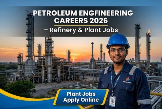 Petroleum Engineering Careers 2026 – Refinery & Plant Jobs Apply Online