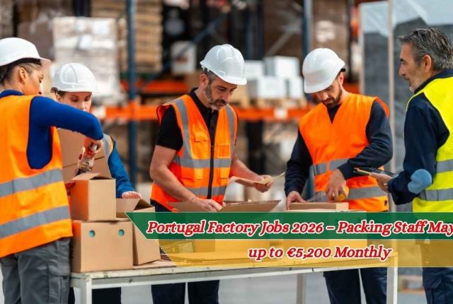 Portugal Factory Jobs 2026 – Packing Staff May Earn up to €5,200 Monthly