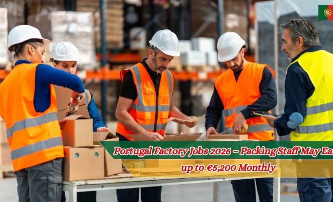Portugal Factory Jobs 2026 – Packing Staff May Earn up to €5,200 Monthly