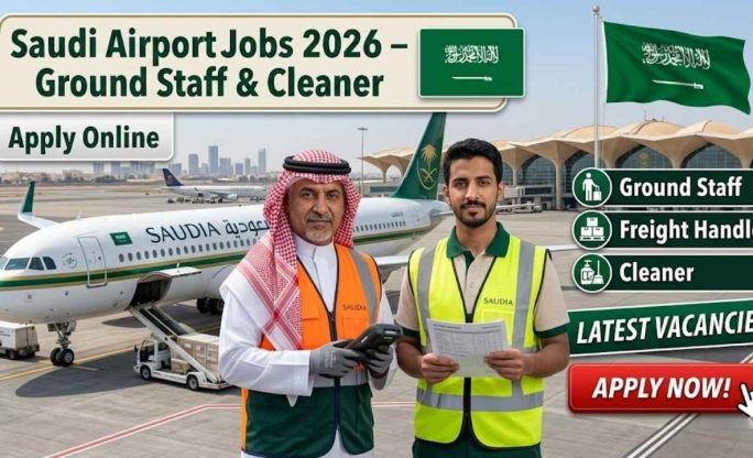 Saudi Airport Jobs 2026 – Ground Staff & Cleaner Apply Online