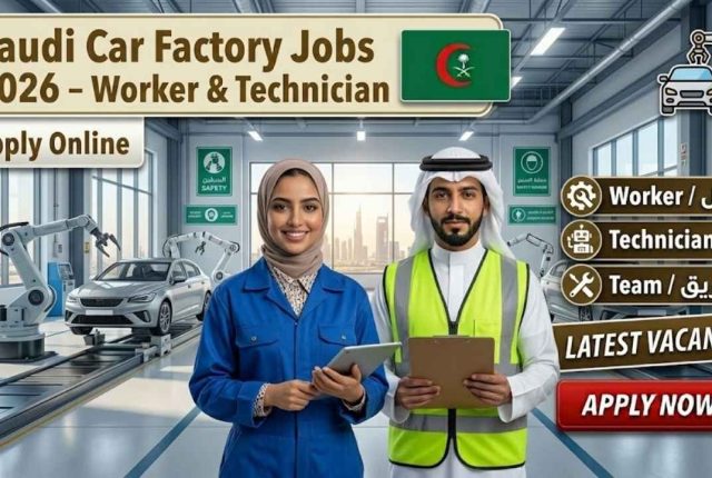 Saudi Car Factory Jobs 2026 – Worker & Technician Apply Online
