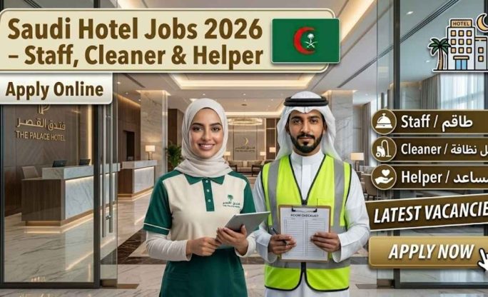 Saudi Hotel Jobs 2026 – Staff, Cleaner & Helper Apply Online
