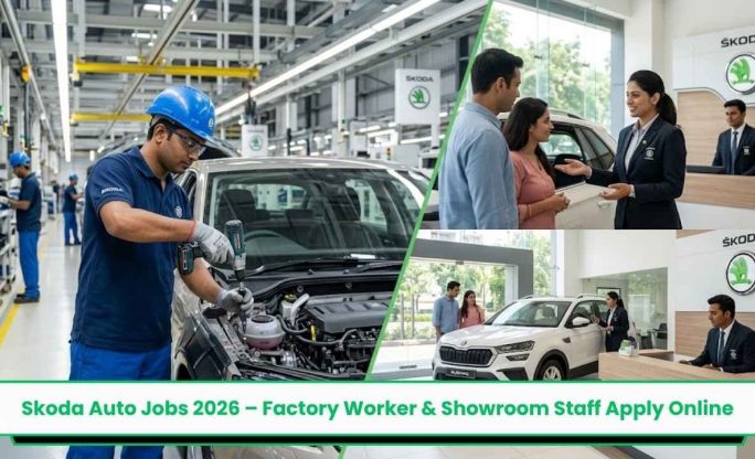 Skoda Auto Jobs 2026 – Factory Worker & Showroom Staff Apply Online