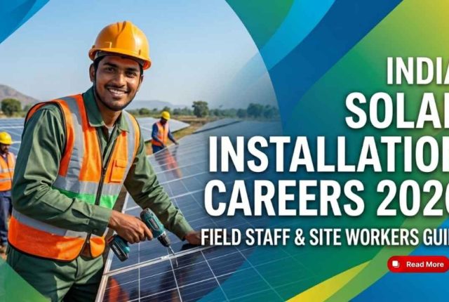 Solar Installation Careers 2026 – Field Staff & Site Worker Latest Openings Guide