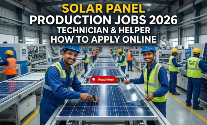 Solar Panel Production Jobs 2026 – Technician & Helper How to Apply Online