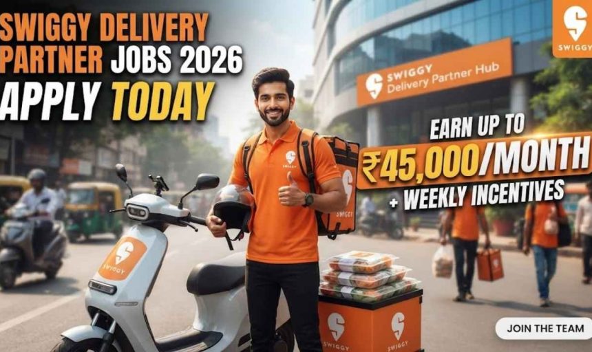 Swiggy Delivery Partner Jobs 2026: Apply Today – Earn Up to ₹45,000/Month + Weekly Incentives