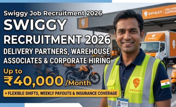 Swiggy Jobs 2026 – Salary Up to ₹40,000/Month | Delivery, Warehouse & Corporate Hiring