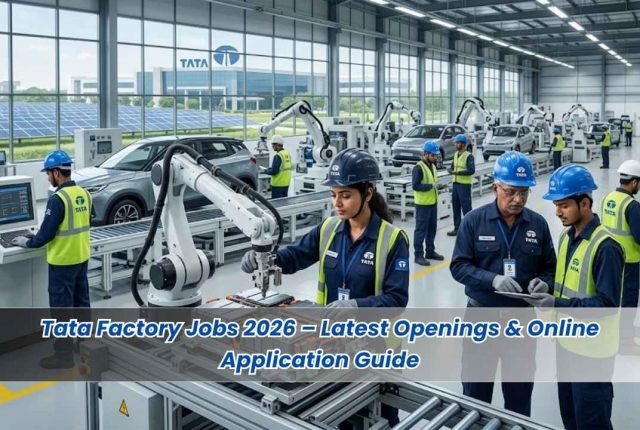 Tata Factory Jobs 2026 – Latest Openings & Online Application Guide