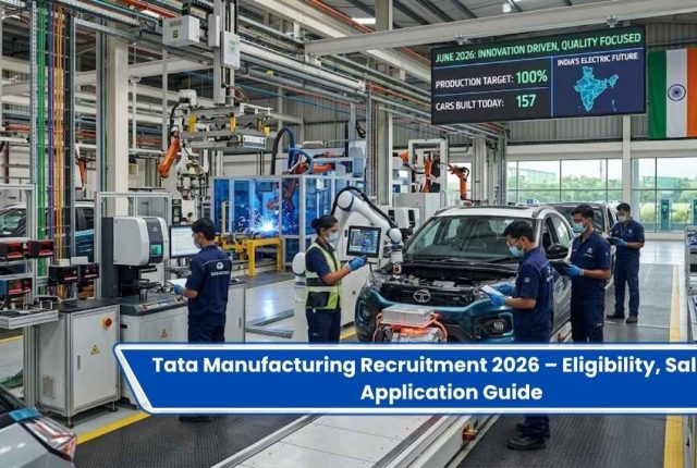 Tata Manufacturing Recruitment 2026 – Eligibility, Salary & Application Guide
